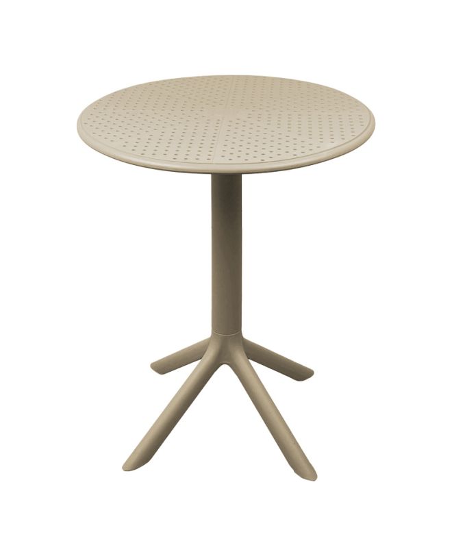 Τραπέζι Merkon pp σε cappucino απόχρωση Φ60x75εκ