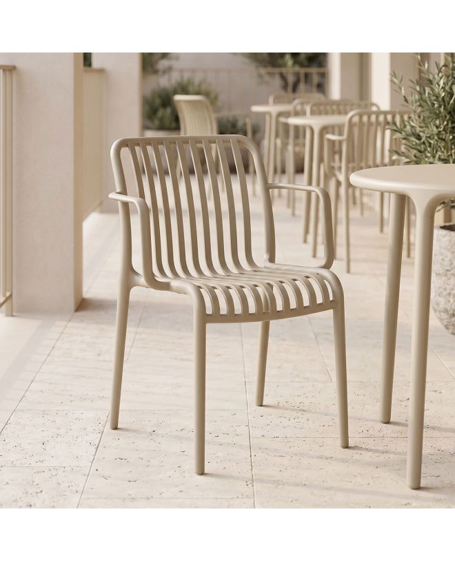 Πολυθρόνα Zoi pp cappuccino 54x57.5x79εκ