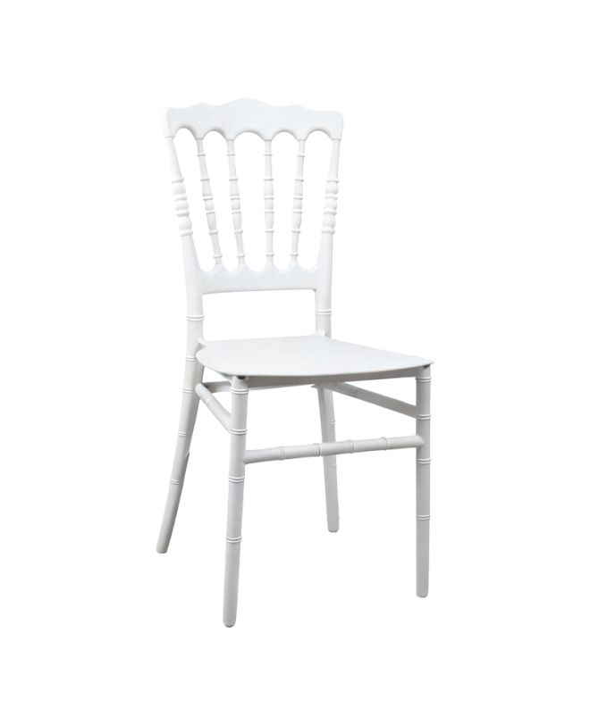 Καρέκλα Napoleon pp λευκή 38,5x46,5x89εκ