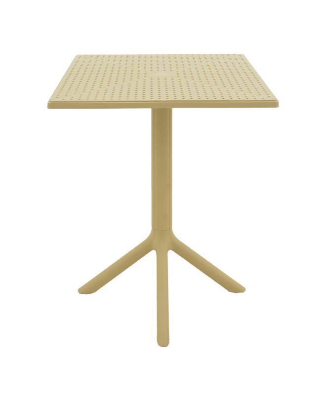 Τραπέζι Groovy pp διατρητο cappuccino 60x60x76εκ