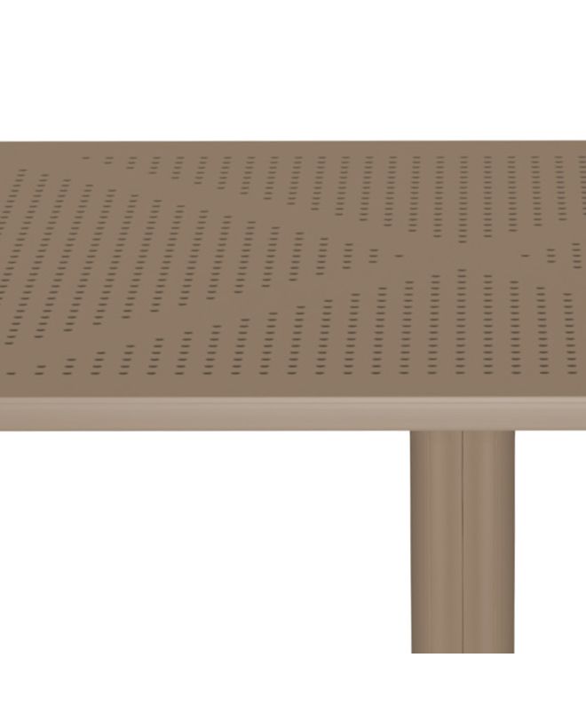 Τραπέζι Groovy διατρητο pp cappuccino 80x80x74εκ