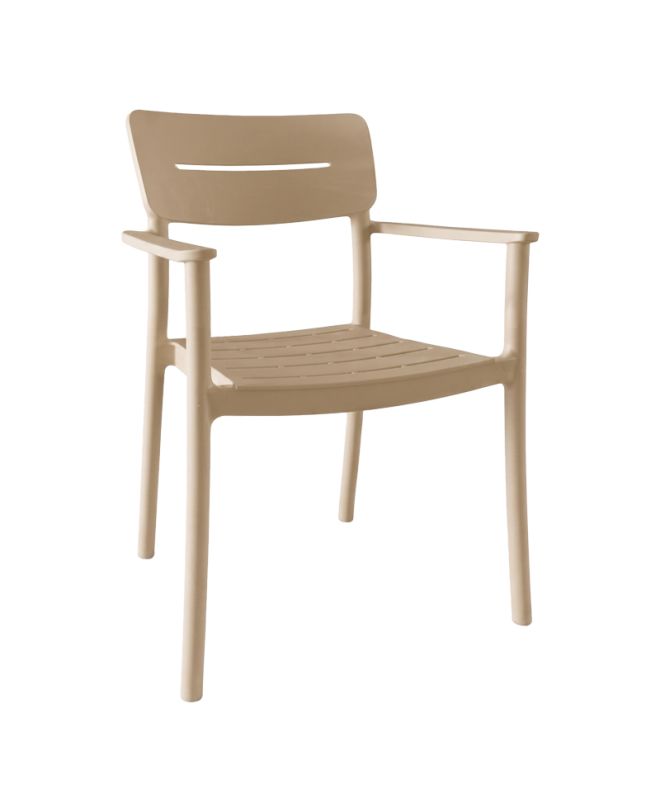 Πολυθρόνα Pilma cappuccino PP 57x54x82εκ