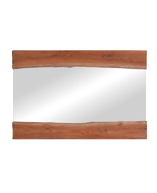 Καθρέπτης Riverine teak ξύλο σε φυσική απόχρωση 120x80x4εκ