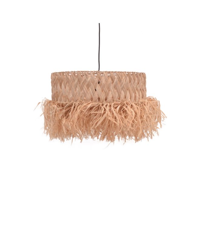 Φωτιστικό οροφής Annhele Inart sisal σε φυσικό χρώμα Φ50x35εκ