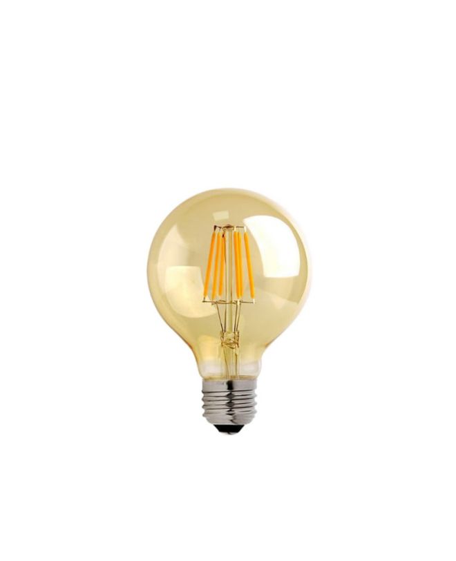 Λαμπτήρας LED G80 Bulb 4W E27 2700K 200-220V amber