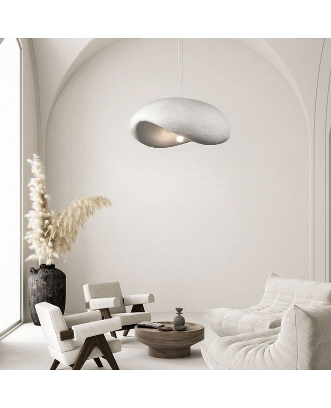 Φωτιστικό οροφής led Ferecon E27 ps λευκό Φ45x25εκ