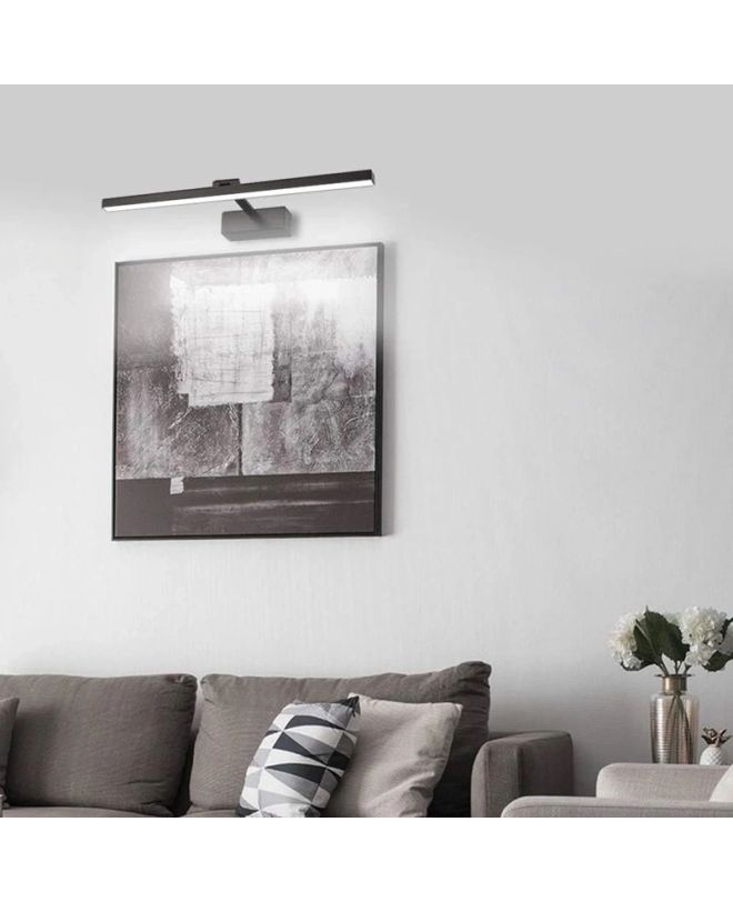 Φωτιστικό τοίχου-απλίκα Debiwen led μέταλλο μαύρο 60x10x6εκ