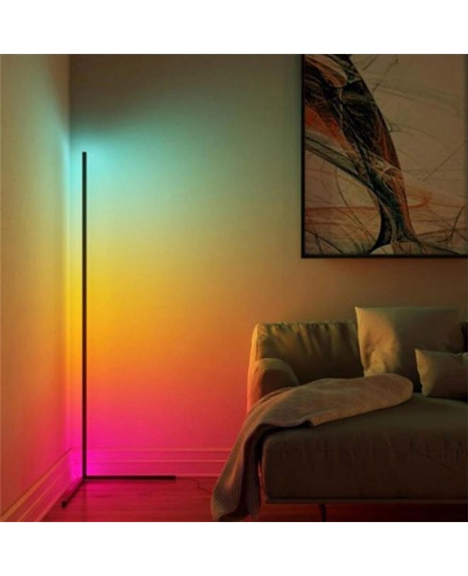 Φωτιστικό δαπέδου Nanek led μέταλλο μαύρο 30x30x120εκ