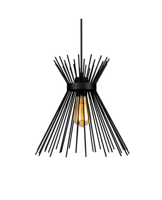 Φωτιστικό οροφής Candle I E27 μέταλλο μαύρο Φ25x30εκ