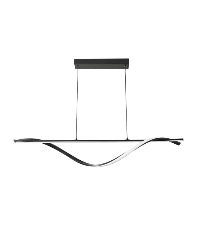 Φωτιστικό οροφής Infinity led μέταλλο μαύρο 120x12x150εκ