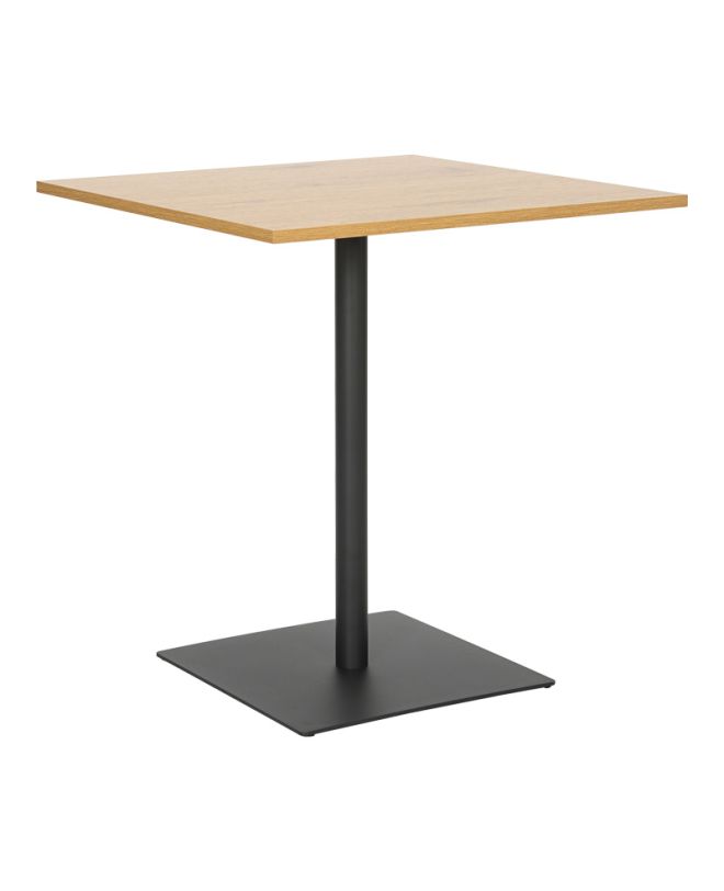 Τραπέζι Nerobian mdf σε sonoma απόχρωση 70x70x75εκ