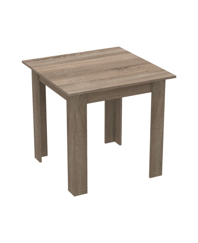 Τραπέζι Manka I σε sonoma truffle απόχρωση 80x80x77εκ