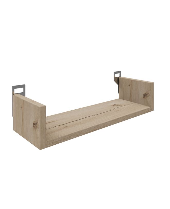 Ραφιέρα τοίχου Derva σε oak απόχρωση 45x15x10cm