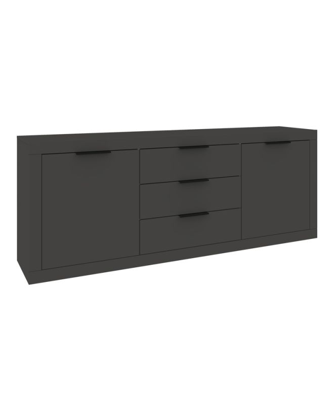 Μπουφές Doha σε ανθρακί απόχρωση 210x45x80.5εκ