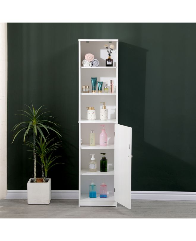 Ντουλάπι-στήλη Desilia mdf λευκό 37x30x160εκ