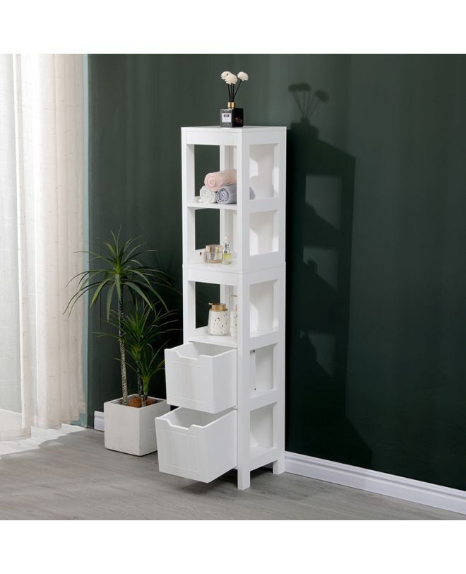 Ντουλάπι-στήλη Kelby mdf λευκό 30x30x144εκ