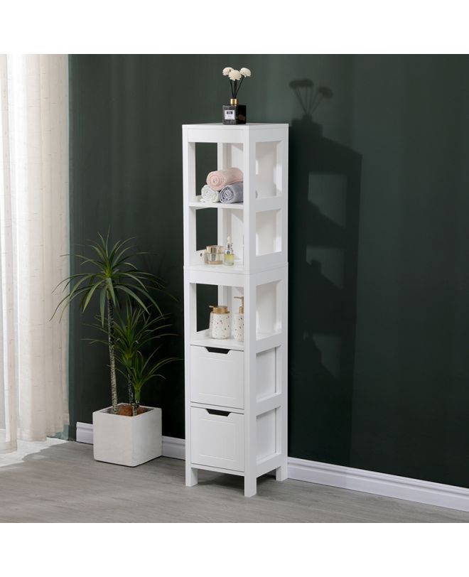 Ντουλάπι-στήλη Kelby mdf λευκό 30x30x144εκ