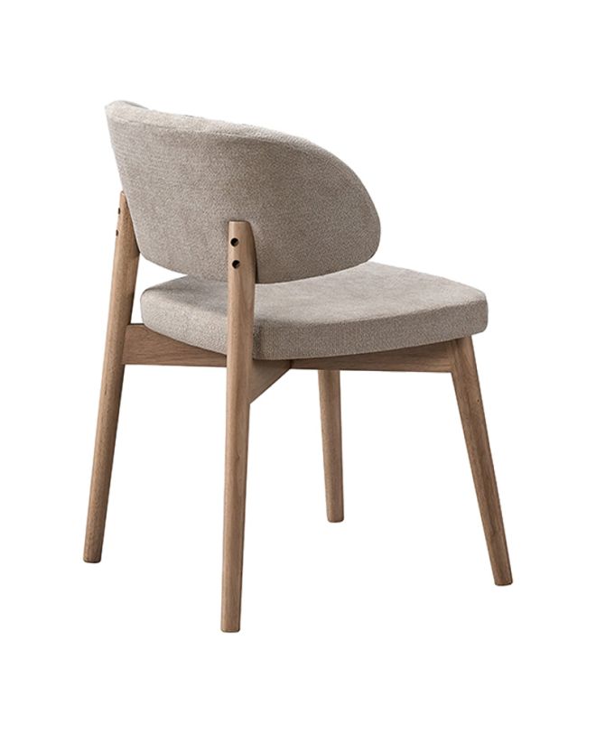 Καρέκλα Siena rubberwood σε φυσική-μπεζ απόχρωση 48x50x81εκ