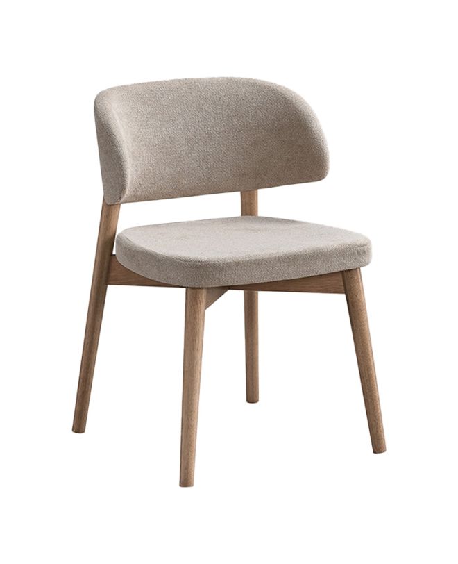 Καρέκλα Siena rubberwood σε φυσική-μπεζ απόχρωση 48x50x81εκ