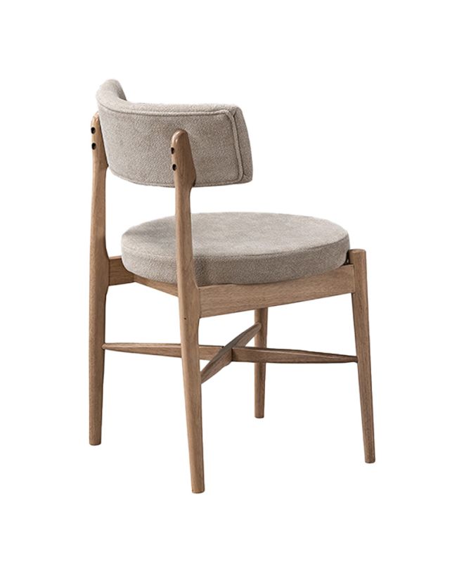 Καρέκλα Raudi rubberwood σε φυσική-μπεζ απόχρωση 45.5x45.5x81εκ