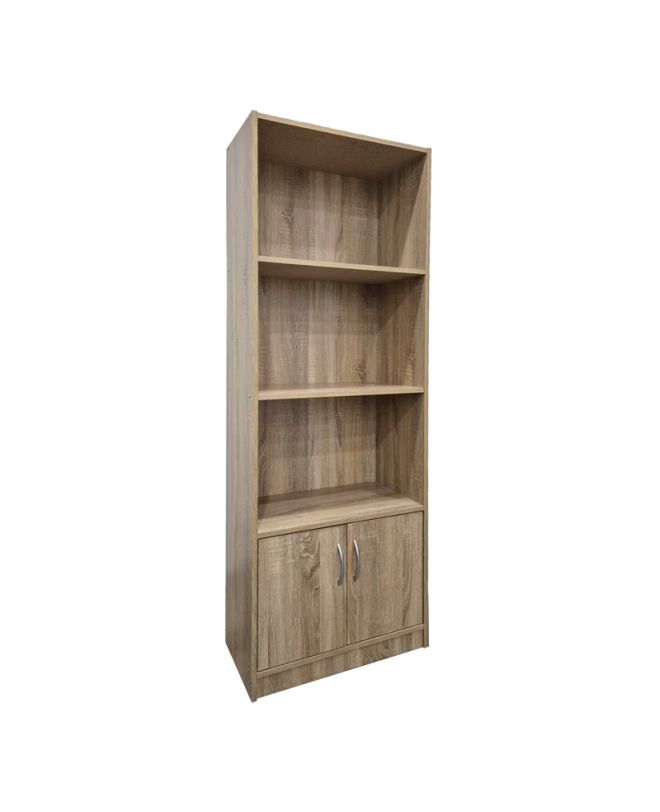 Βιβλιοθήκη Tekaro σε sonoma απόχρωση 60x29x166εκ