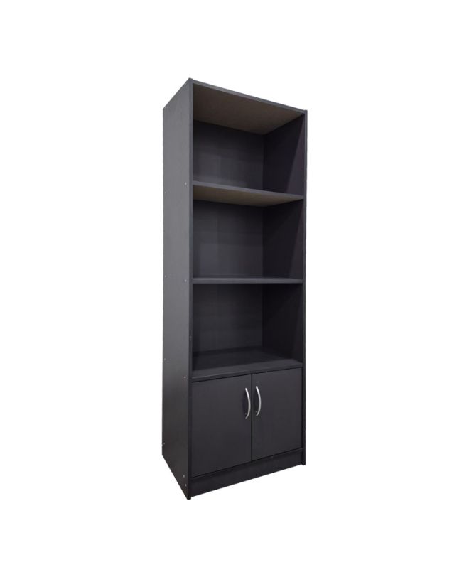 Βιβλιοθήκη Tekaro σε ανθρακί απόχρωση 60x29x166εκ