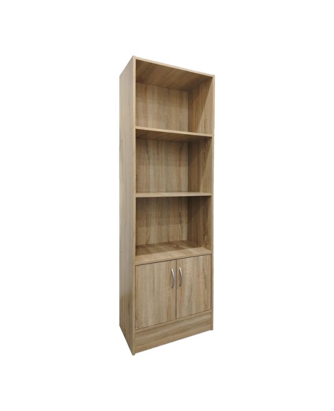 Βιβλιοθήκη Tekaro σε sonoma απόχρωση 57x33x180εκ