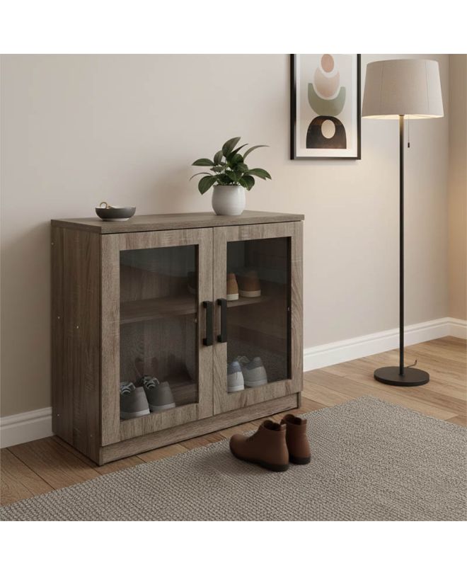 Παπουτσοθήκη-ντουλάπι Sapato σε oak απόχρωση 80x40x80εκ