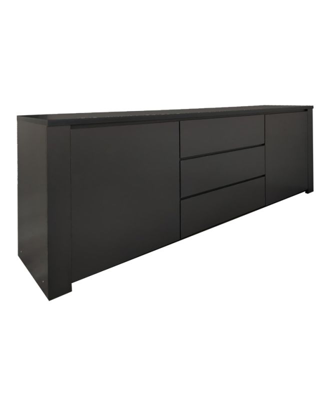 Μπουφές Kalya σε ανθρακί απόχρωση 220x49x89.5εκ