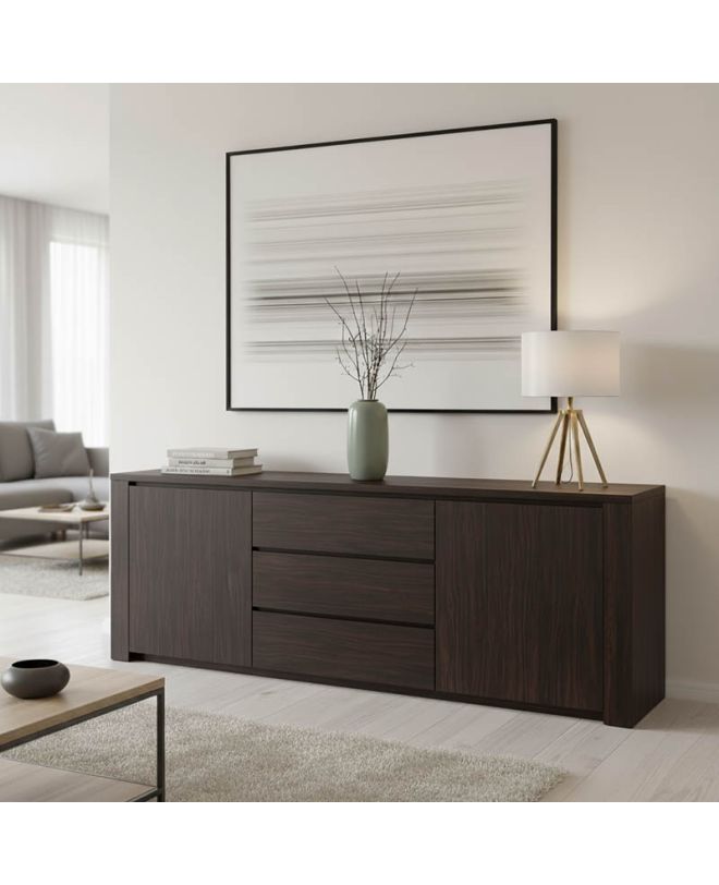 Μπουφές Kalya σε wenge απόχρωση 220x49x89.5εκ