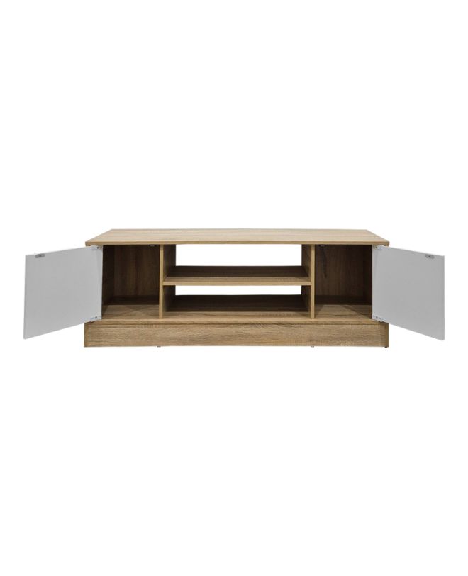 Έπιπλο τηλεόρασης Sasa sonoma-λευκό 120x35x41.5εκ