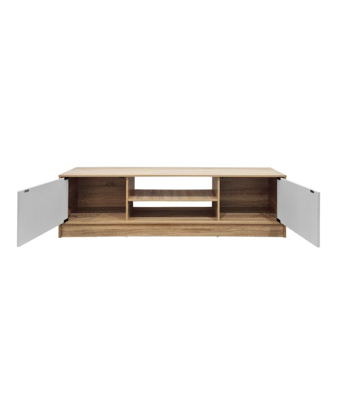 Έπιπλο τηλεόρασης Sasa sonoma-λευκό 150x35x41.5εκ