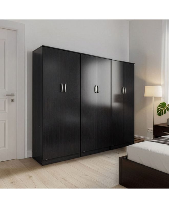 Ντουλάπα εξάφυλλη Athos wenge 240x42x180εκ