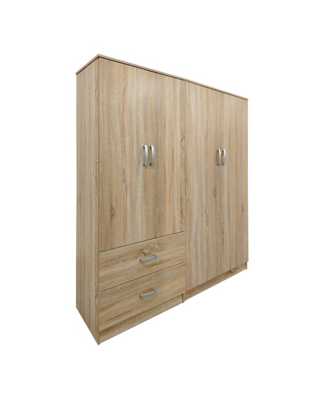 Ντουλάπα τετράφυλλη Athos sonoma 160x42x180εκ