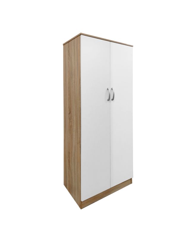 Ντουλάπα τετράφυλλη Athos Ι sonoma-λευκό 160x42x180εκ