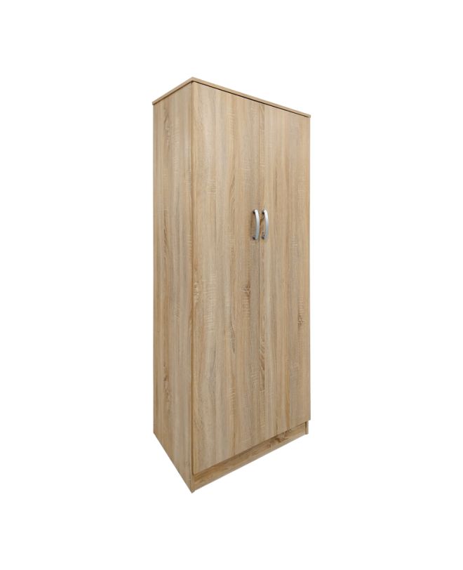 Ντουλάπα εξάφυλλη με πατάρι Athos ΙΙ sonoma 240x42x240εκ