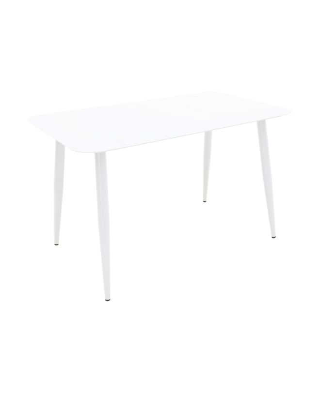 Τραπέζι Vista αλουμίνιο σε λευκή απόχρωση 120x70x72εκ