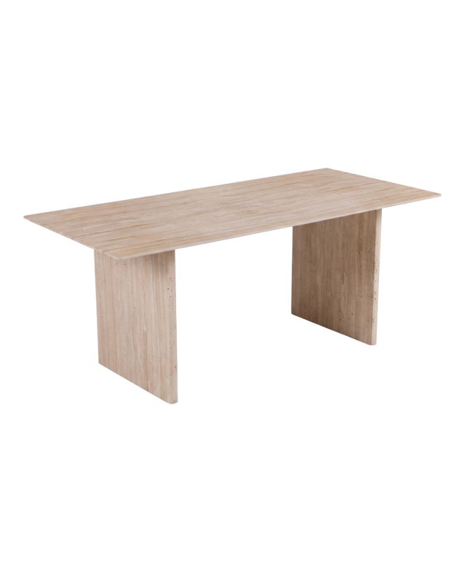 Τραπέζι Releno sintered stone σε όψη τραβερτίνας 180x90x75εκ