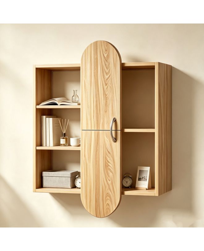 Ραφιέρα τοίχου Jonna sonoma MDF 60x10x80εκ