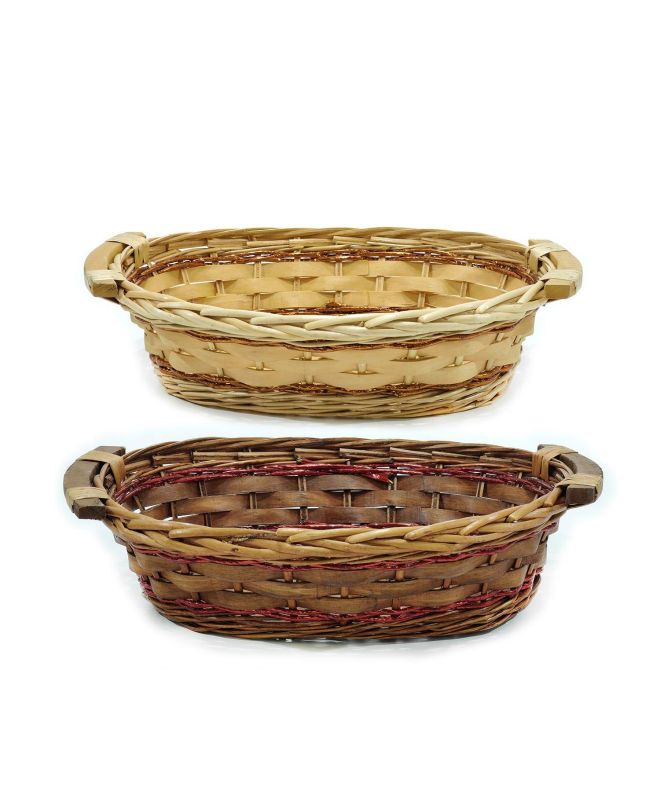 Καλάθι Οβάλ 38x28cm Σε 2 Σχέδια
