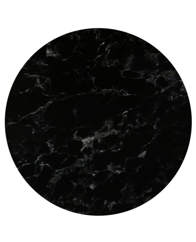 HPL (High Pressure Laminated) Επιφάνεια Τραπεζιού Απόχρωση Black Marble, UV