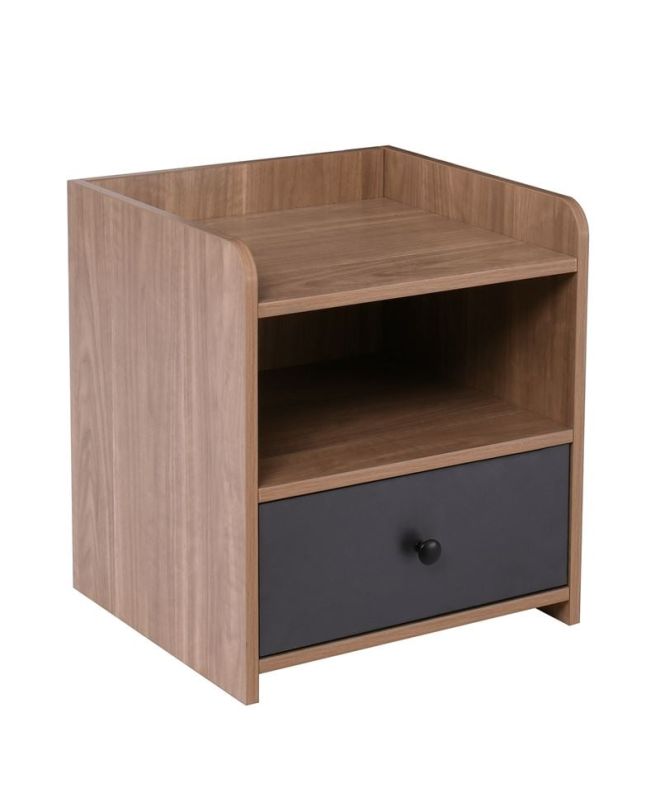 ORIENT Κομοδίνο με 1 Συρτάρι, Απόχρωση Sonoma Oak-Grey