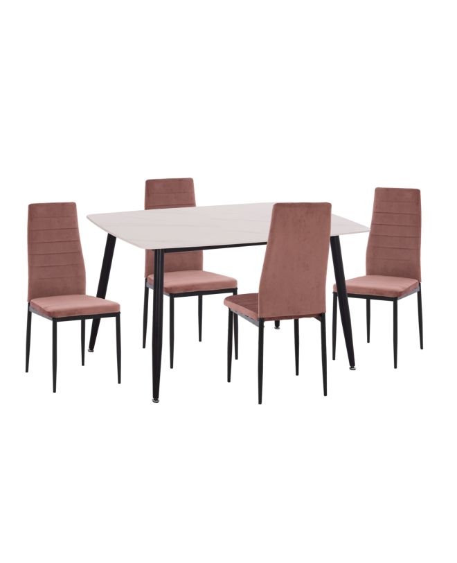 ΣΕΤ ΤΡΑΠΕΖΑΡΙΑΣ 5ΤΜΧ RAVEN HM21264.01 ΚΕΡΑΜΙΚΟ TOP ΛΕΥΚΟ ΜΑΡΜΑΡΟ--ΒΕΛΟΥΔΟ ΣΑΠΙΟ ΜΗΛΟ