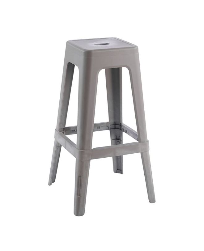 RELIX PP Σκαμπό BAR Στοιβαζόμενο, PP Απόχρωση Sand Beige