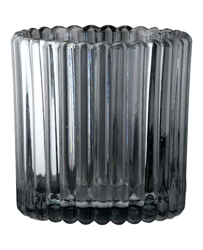 Φανάρι Καταιγίδας "Nostra" Γυάλινο Anthracite PU 18H. 75 cm D. 75 cm