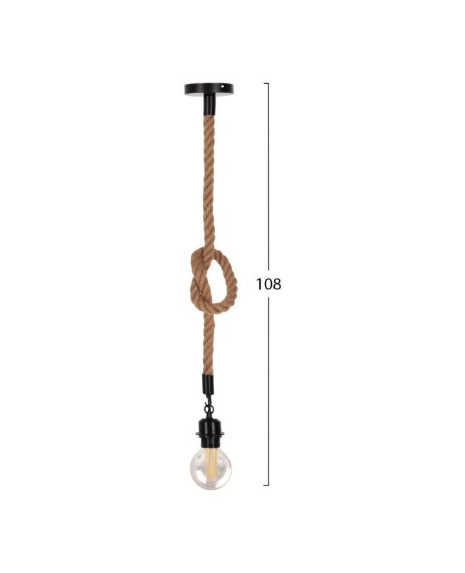 ΦΩΤΙΣΤΙΚΟ ΟΡΟΦΗΣ HM4042 ΣΧΟΙΝΙ 1m ΜΗΚΟΣ ΠΑΧΟΥΣ 1.6cm ΝΤΟΥΙ ΡΟΔΕΛΑΣ Ε27