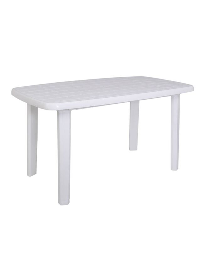 SORRENTO Τραπέζι Oval Dining Κήπου - Βεράντας, PP Απόχρωση Άσπρο
