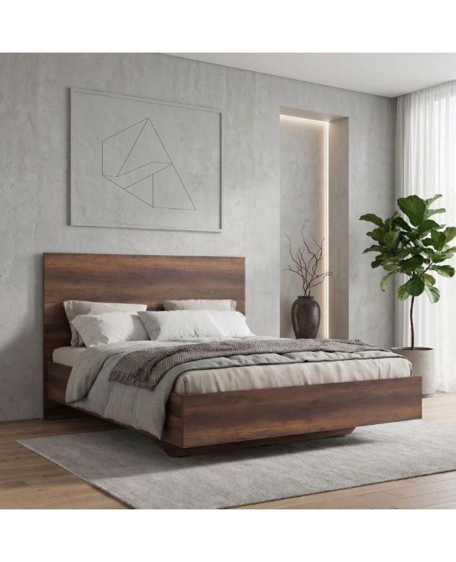 Κρεβάτι Oryana Megapap χρώμα καρυδί 160x200εκ.