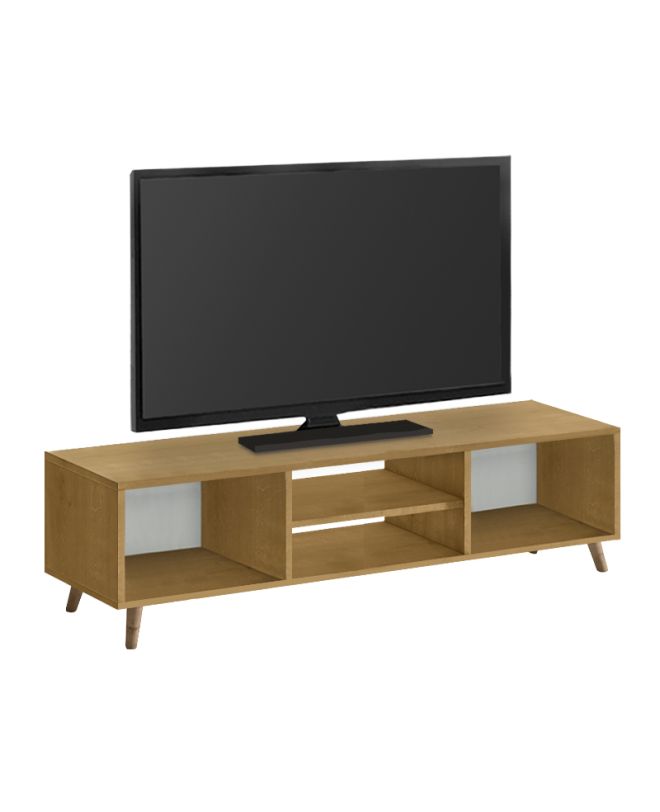 Έπιπλο τηλεόρασης Loren Megapap χρώμα sapphire oak 120x30x40εκ.
