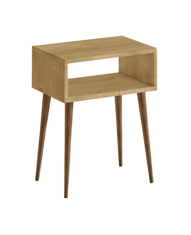 Κομοδίνο Gola Megapap χρώμα sapphire oak 45x30x58εκ.